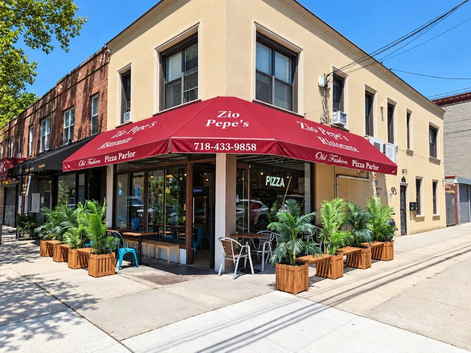 Zio Pepe’s storefront on 23rd Avenue in Astoria